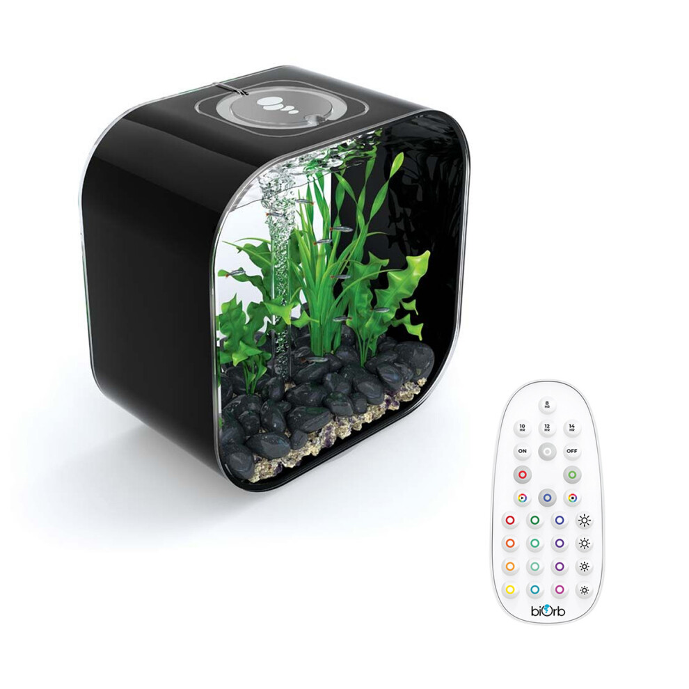 BiOrb LIFE 30L Black Aquarium Fish Tank with Multi Colour LED Lighting