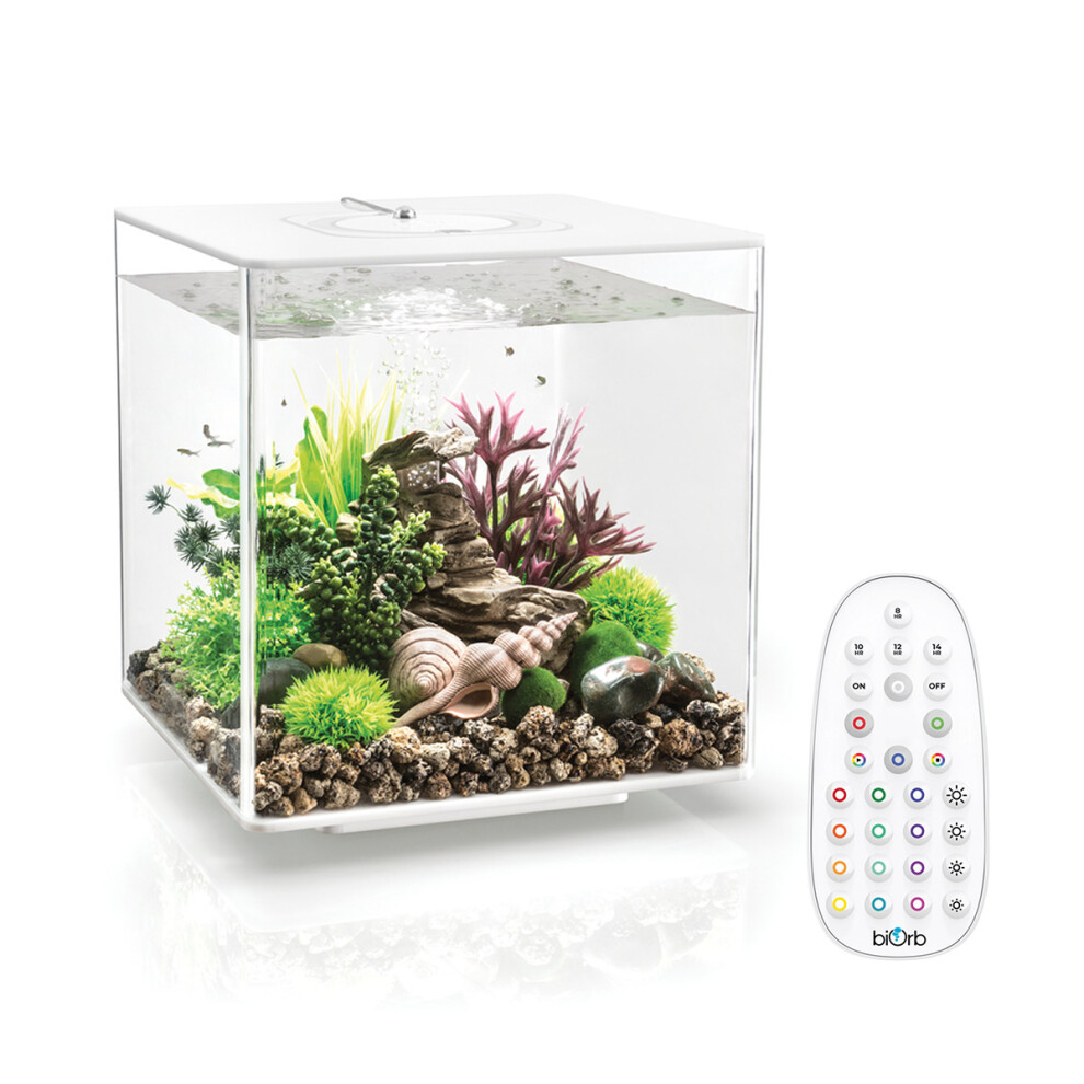 Biorb Cube Aquarium 30L With Mcr Led Lighting White