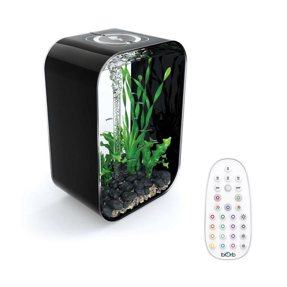 BiOrb LIFE 45L Black Aquarium Fish Tank with Multi Colour LED Lighting