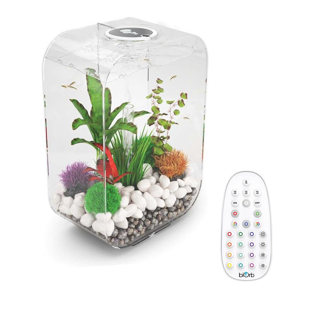 BiOrb LIFE 60L Clear Aquarium Fish Tank with Multi Colour LED Lighting