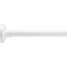 Croydex 3 Way L Shape Straight Shower Curtain Rail + Rings Kit Ceiling Support