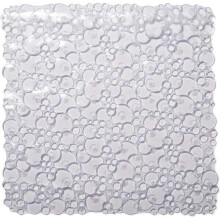 Croydex Bubbles Non-Phthalate Slip-Resistant PVC Suction Bath Mat Clear 53x53cm