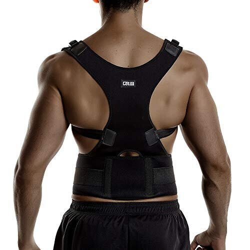 Back Brace Posture Corrector Spinal Support for Women and Men, Lumbar Shoulder Posture Correction for Upper and Lower Back Support, Adjustable Ne