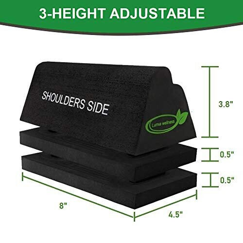 Cervical Orthotic Traction Block | Firm | Spinal & Neck Alignment | 3-Height Adjustable Design 2