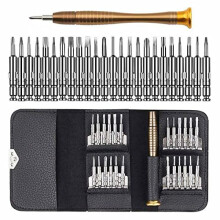Gadgetking 25 Mini Precision Screwdriver Set Repair Mobiles Phones Laptops Watches for Glasses Torx Hex Star Watch in Case Interchangeable Small