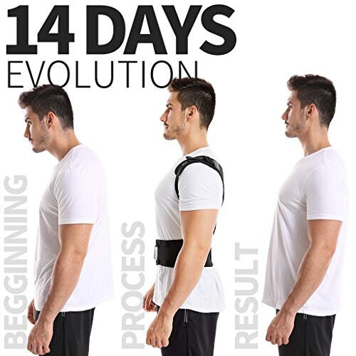 Back Brace Posture Corrector Spinal Support for Women and Men, Lumbar Shoulder Posture Correction for Upper and Lower Back Support, Adjustable Ne 2