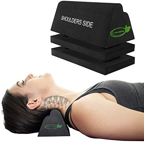 Cervical Orthotic Traction Block | Firm | Spinal & Neck Alignment | 3-Height Adjustable Design