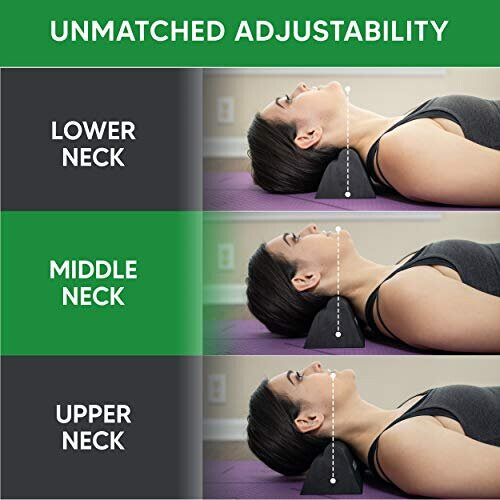 Cervical Orthotic Traction Block | Firm | Spinal & Neck Alignment | 3-Height Adjustable Design 1