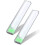 2 Pack Automatic Wardrobe Lights,24 LED Wireless Under Cupboard Light, Two Modes Motion Kitchen Cabinet Lighting, Rechargeable Lights with Eye-pr 1