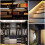 2 Pack Automatic Wardrobe Lights,24 LED Wireless Under Cupboard Light, Two Modes Motion Kitchen Cabinet Lighting, Rechargeable Lights with Eye-pr 7