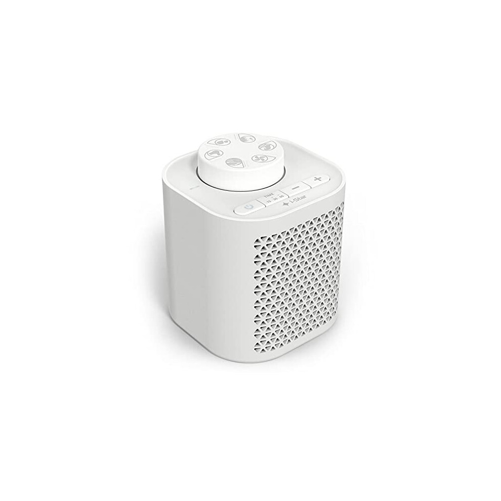 White Noise Machine, Portable Sleep Sound Machine with 6 Natural Sounds for Baby Soothing, Adult Therapy, Tinnitus Relief and Relaxation with Tim