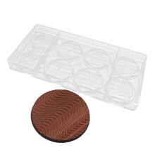 Moule chocolat en Polycarbonate rond en forme de biscuit, machine chocolat mdaille, moule chocolat DIY