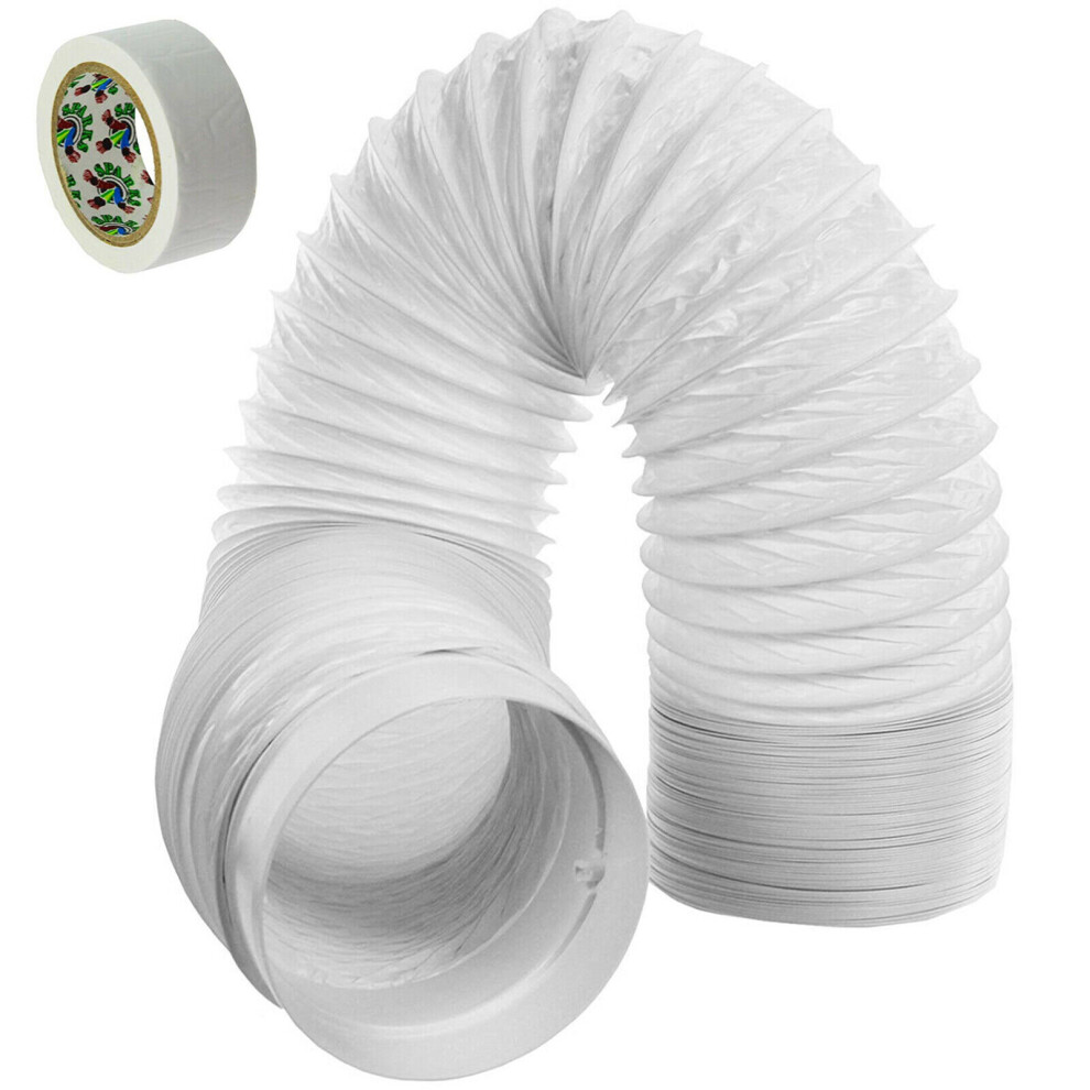 Vent Hose Pipe PVC Duct Extension Kit for Delonghi Air Conditioner (6m, 5")