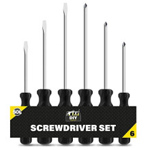 6pk Phillips Screwdriver Set | 3.4mm, 4.5mm Non-Slip Grip Screwdrivers | Electrical Screwdriver Sets | Electricians Screwdriver Set Electrician T