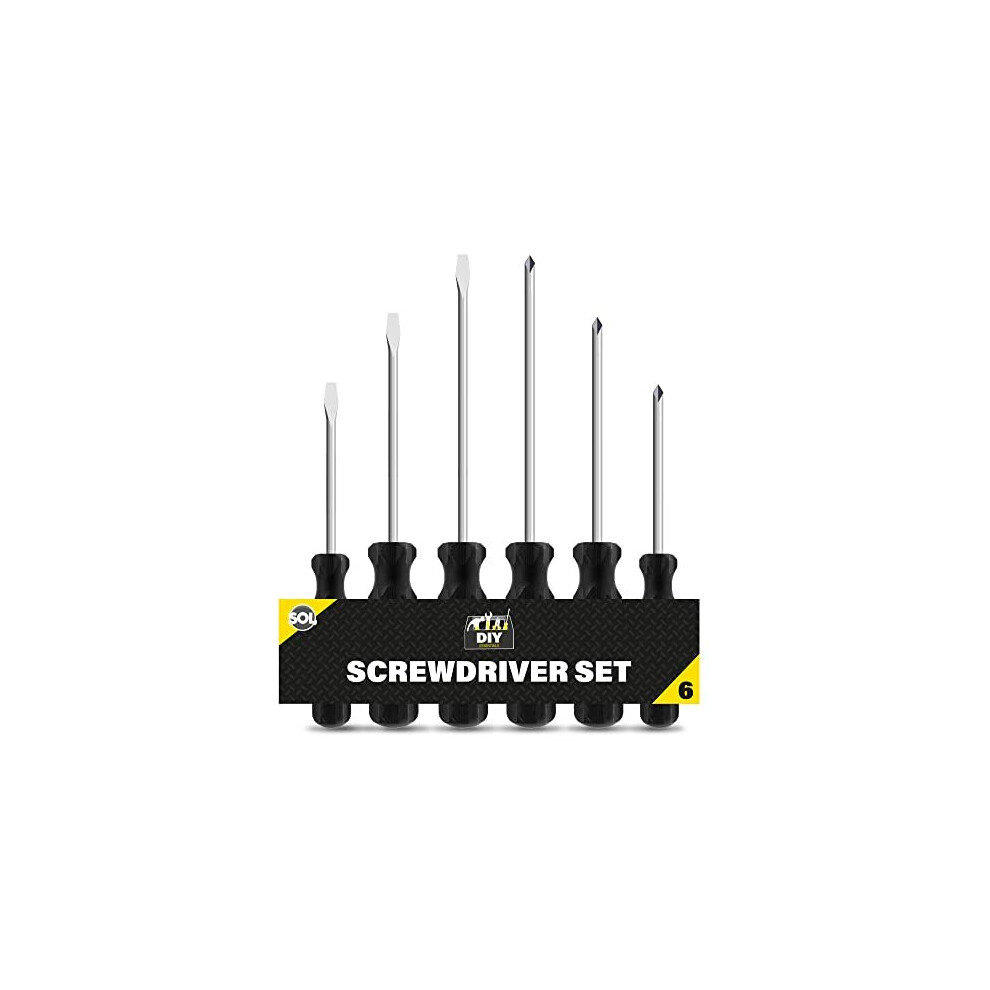 6pk Phillips Screwdriver Set | 3.4mm, 4.5mm Non-Slip Grip Screwdrivers | Electrical Screwdriver Sets | Electricians Screwdriver Set Electrician T