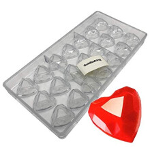 Diamond Heart Chokoladeform Polykarbonat Chokoladeform slikbakke