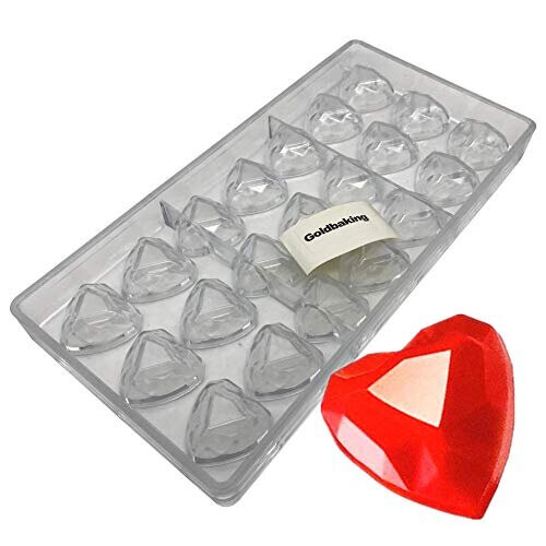 Diamond Heart Chokoladeform Polykarbonat Chokoladeform slikbakke
