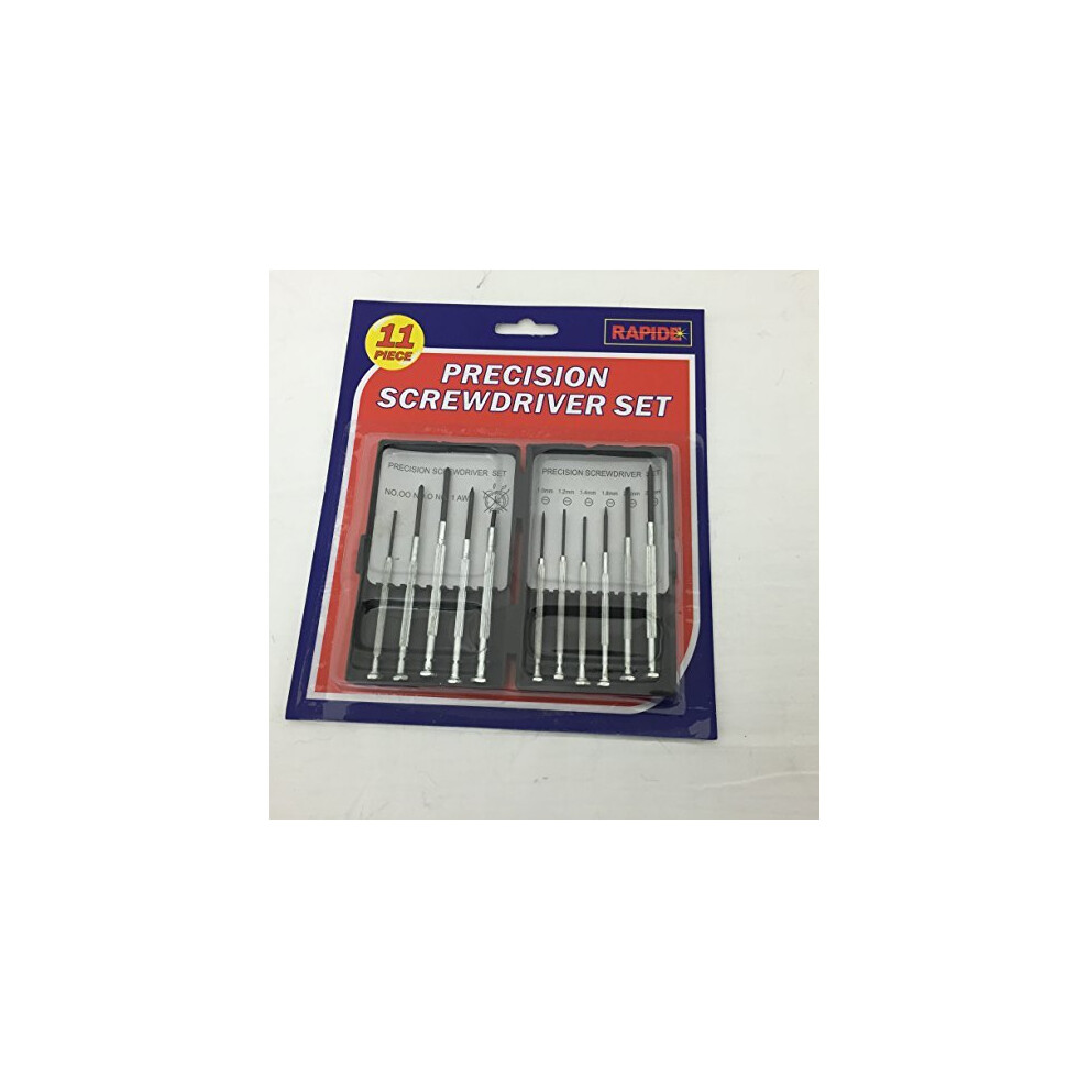 11 Pieces Precision Screwdriver Set For Jewelers Watches Glasses Laptops Mobile 5019702952338