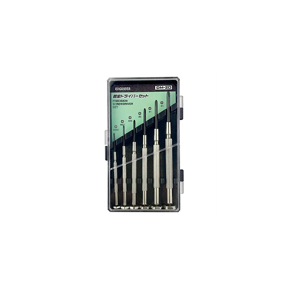 6 Piece Precision Screwdriver Set, Mini Sizes, Phillips (Cross Head) with Custom Hard case. ENGINEER dm-20-image-OPC-P9SDZ8H-NEW