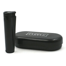 Turbo Jet Clipper Lighter - Black Metal