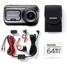Nextbase 522GW Dash Cam, Hard Wiring Kit, Class 10 U3 64GB SD Card & Case included- Full 1440p/30fps HD In Car Camera- Wifi Bluetooth GPS- Alexa