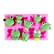 Frog Silicone Fondant Mold Cake Decorating Mold DIY Chocolate Candy Gumpaste Molds Cake Decoration Sugarcraft Mould Resin Epoxy Paper Clay Mold