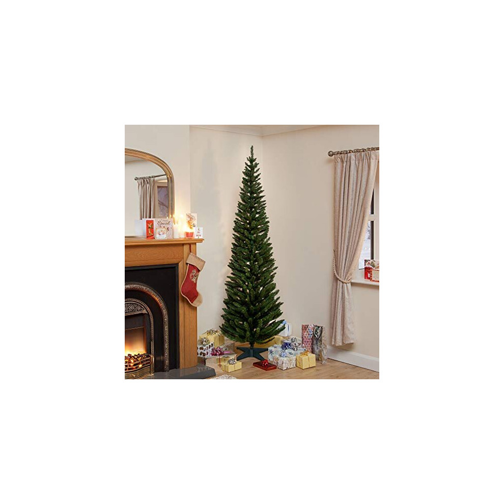 Snowtime Exclusive to Sefton Meadows Garden Centre 180cm Norway Spruce Slim Tree with 321 Tips