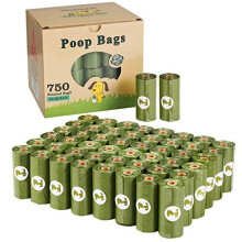 Yingdelai Biodegradable Dog Poop Bags, 750 Counts, Thick & Leak-Proof, Eco-Friendly, Fresh Scented