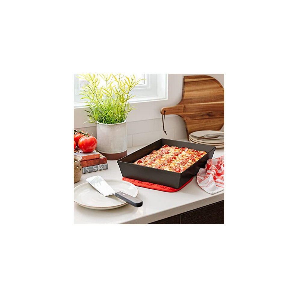 Chef Pomodoro Detroit Style Pizza Pan, 14 x 10-Inch, Hard 