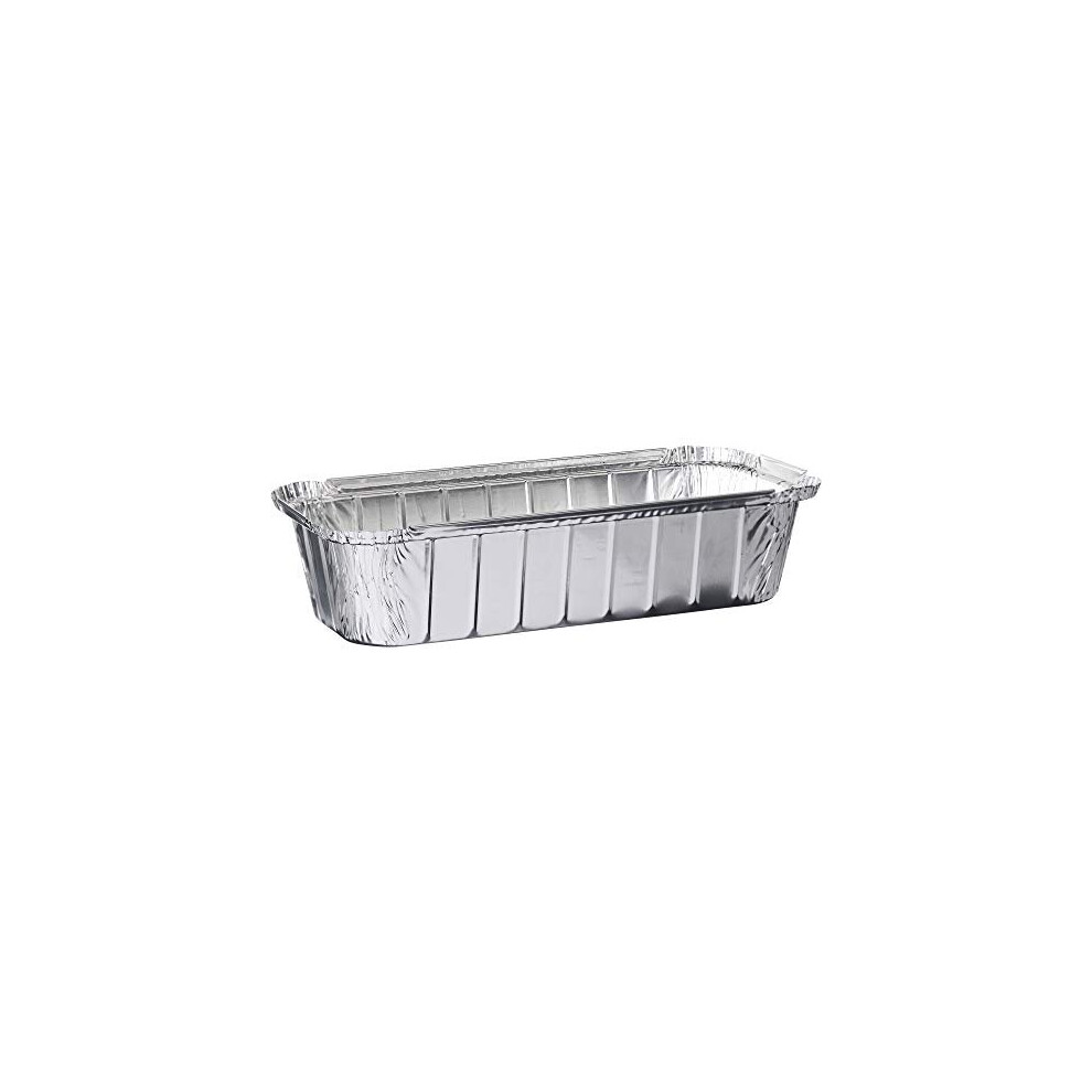Plasticpro [3 Lb 50 Pack] Disposable Loaf Pans Aluminum Tin Foil Meal Prep Bakeware - Cookware Perfect For Baking Cakes, Bread, Meatloaf, Lasagna