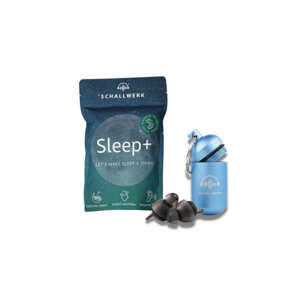 Schallwerk Sleep+ Hearing Protection Ear Plugs For Sleeping Muffles Noise & Snoring Ideal For Quiet Sleep And Against Snoring