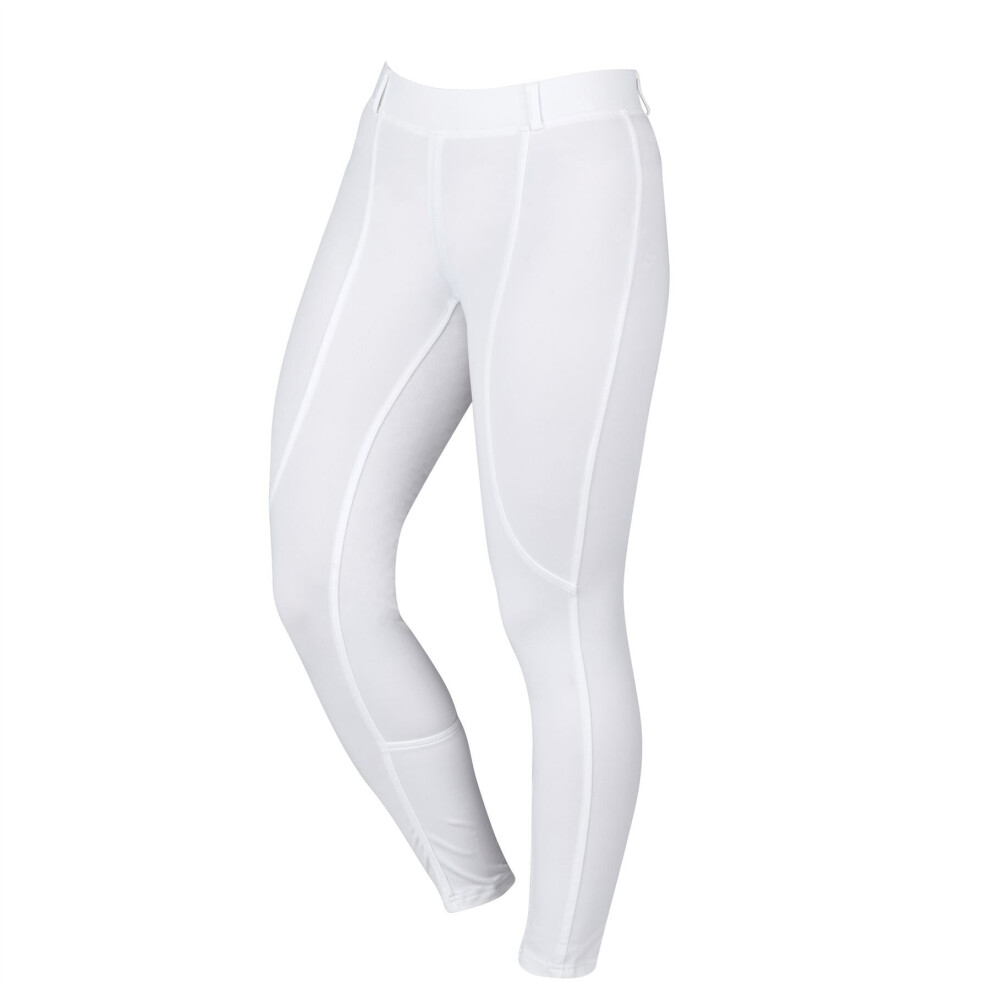 (White, Childs 10/24 Inch) Dublin Performance Cool-It Gel Riding Tights - Childs