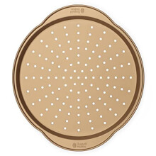 Russell Hobbs RH02338GEU7 Opulence Non-Stick Pizza Pan, Round Baking Tray for Garlic Bread, Flatbreads and More, Easy Clean, PFOA Free, Oven Saf