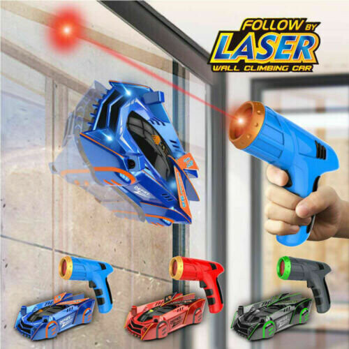Blå laser väggklättrande racingbil IR-styrd RC-stuntbil 1