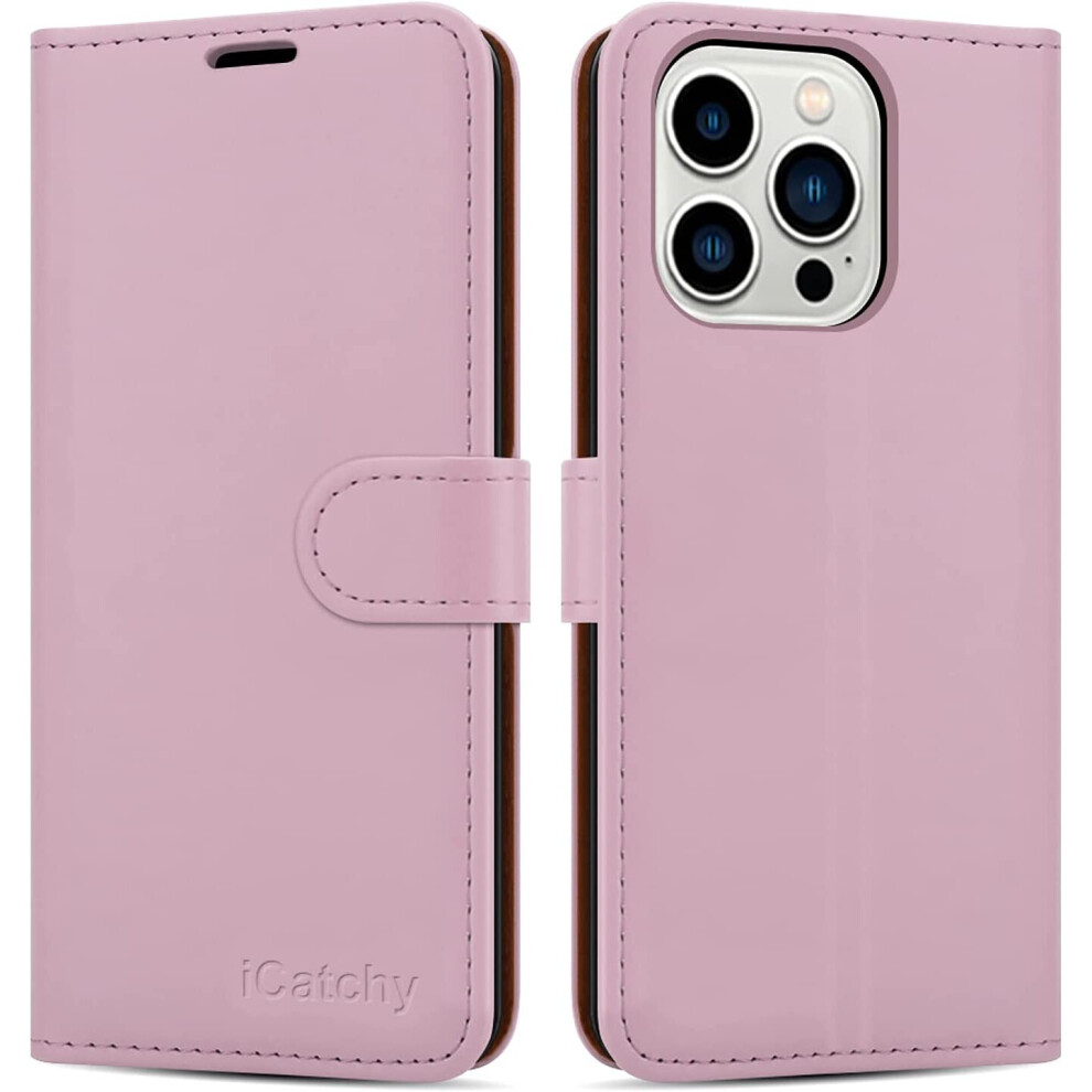 (Rose Gold) Iphone 14 Pro Max (6.7) Case Leather Wallet Book Not,Specified 5056298013913