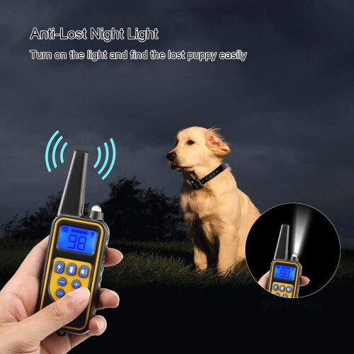 Pet Dog Training Collar 800m Waterproof Rechargeable Electric Display 2