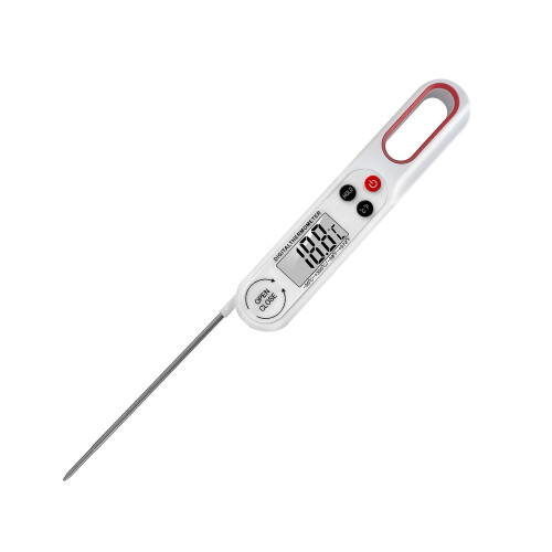 (White) Digital Food Thermometer Foldable Instant Read Bbq Meat Thermometer 2