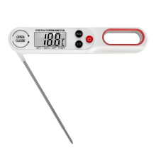 (White) Digital Food Thermometer Foldable Instant Read Bbq Meat Thermometer