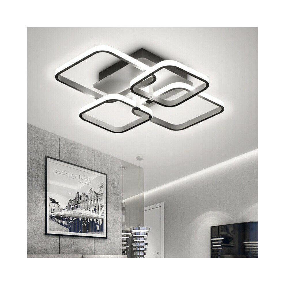 (4 Head) Square Ceiling Light Lamp Chandelier Lights Room