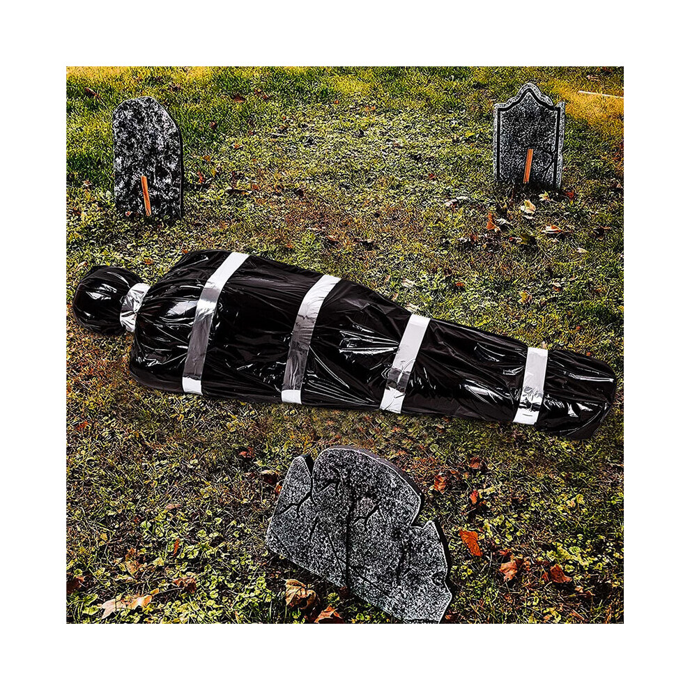 Scary Fake CadÃ¡Ver Decoraciones De Halloween VÃCtima Muerta Atrezzo En Bolsa-image