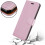 (Rose Gold) iPhone 14 (6.1)Case Leather Wallet Book Stand view 3