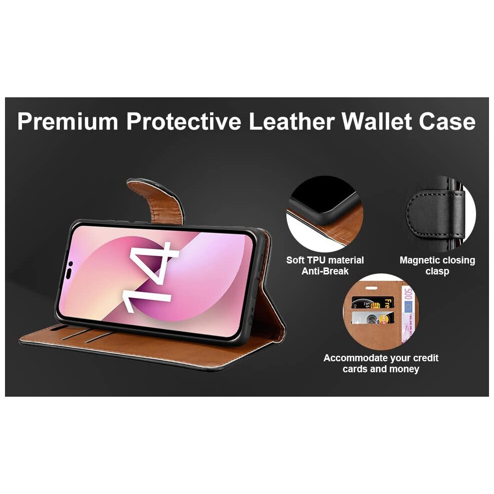 lilac--iphone-14--6-1-case-leather-wallet-book-stand-view