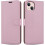 (Rose Gold) iPhone 14 (6.1)Case Leather Wallet Book Stand view 1