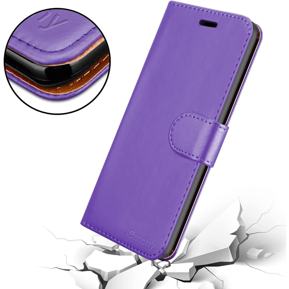 lilac--iphone-14--6-1-case-leather-wallet-book-stand-view