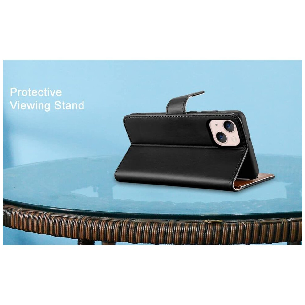 black--iphone-14--6-1-case-leather-wallet-book-stand-view