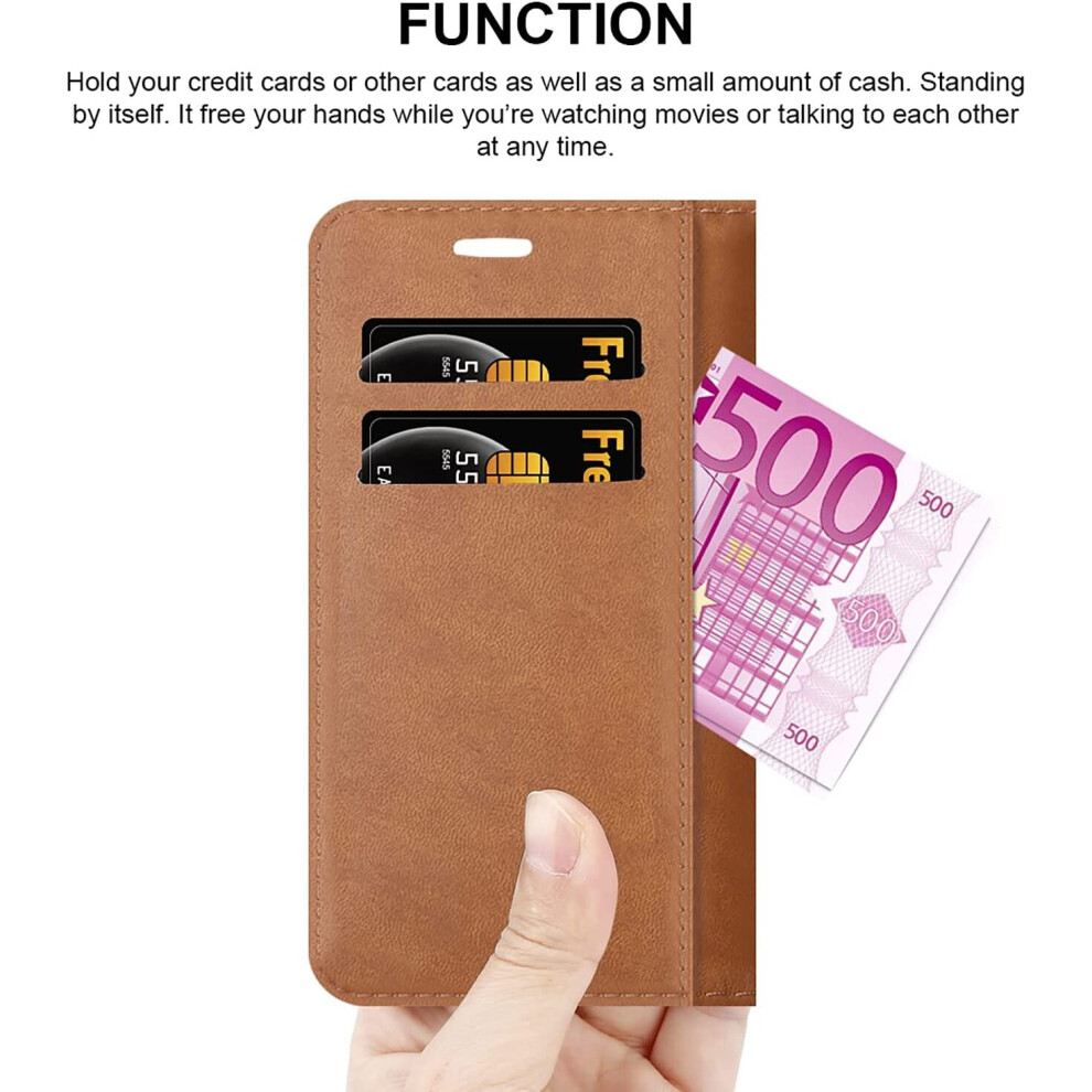 black--iphone-14--6-1-case-leather-wallet-book-stand-view