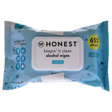 The Honest Company Desinfecterende Alcoholdoekjes | Doodt 99% van de Bacteriën | Ongeparfumeerd, 150 Stuks (3 Verpakkingen van 50)
