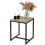URBN Living Wood Square Modern Sofa Side Lounge Coffee Table Nightstand Metal Legs 1