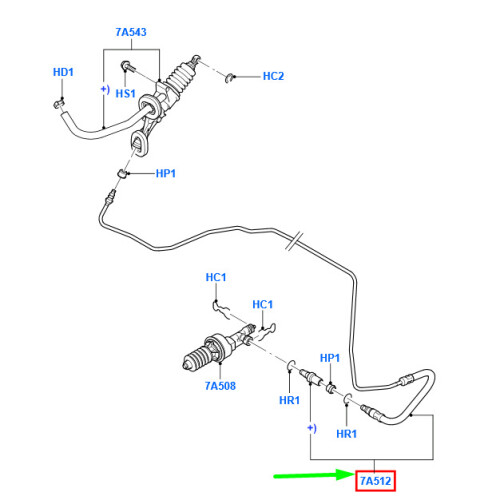 FORD TRANSIT MK3 Clutch Master Cylinder Tube RHD 1526564 NEW GENUINE on
