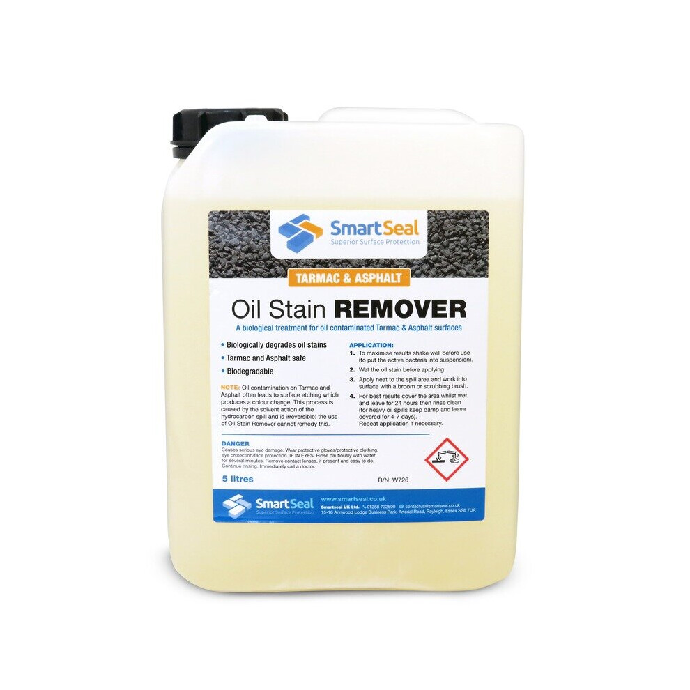 Oil Stain Remover For Tarmac Asphalt Drives & Car Parks No Bleach & Acid Free